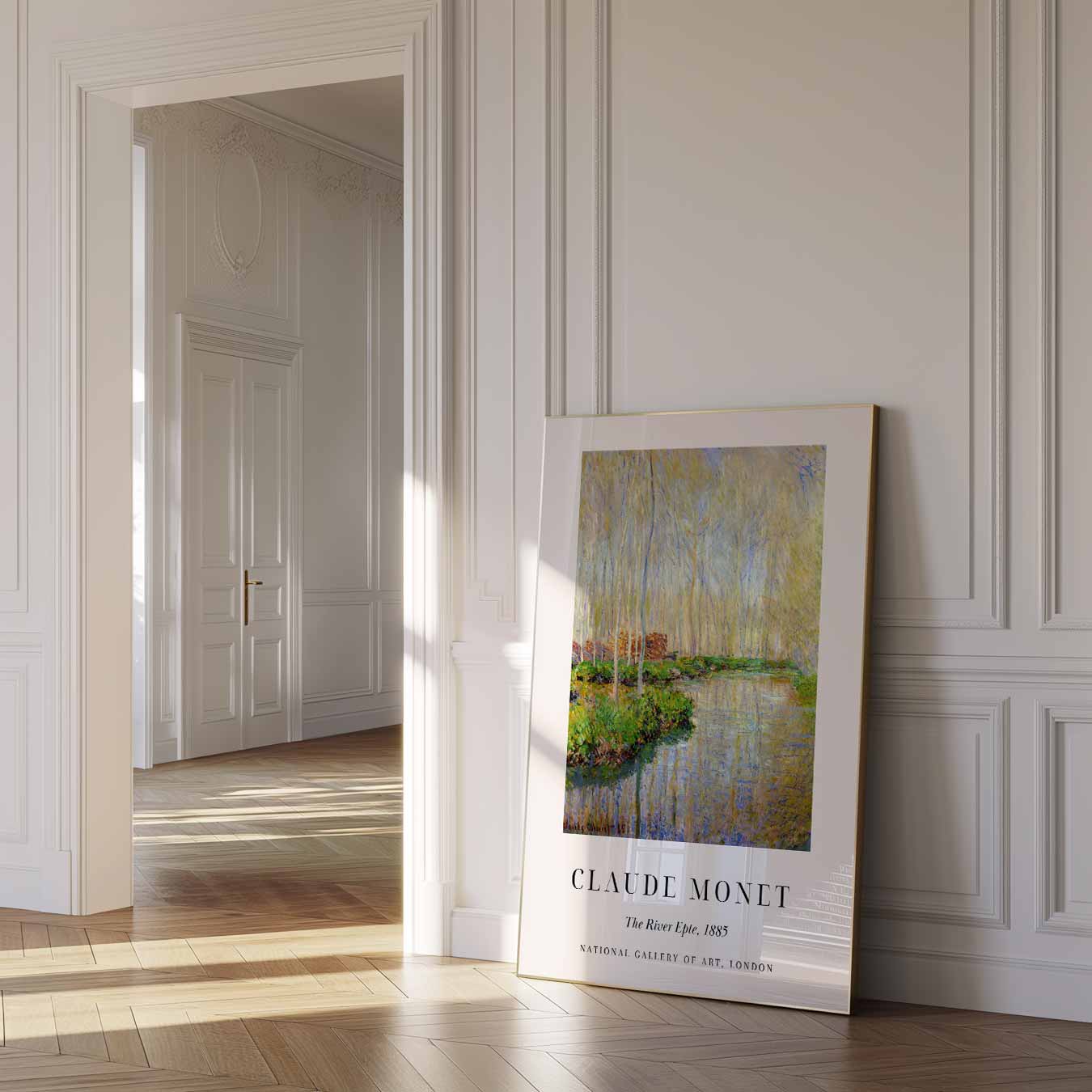 Monet's Dromerige Rivierlandschap Poster