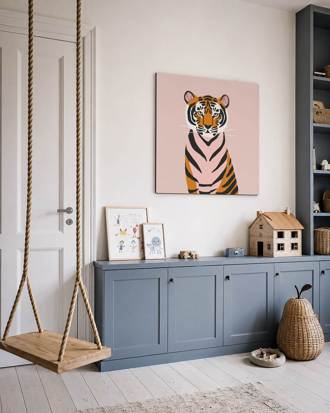 Gestileerde tijger Kunstwerk