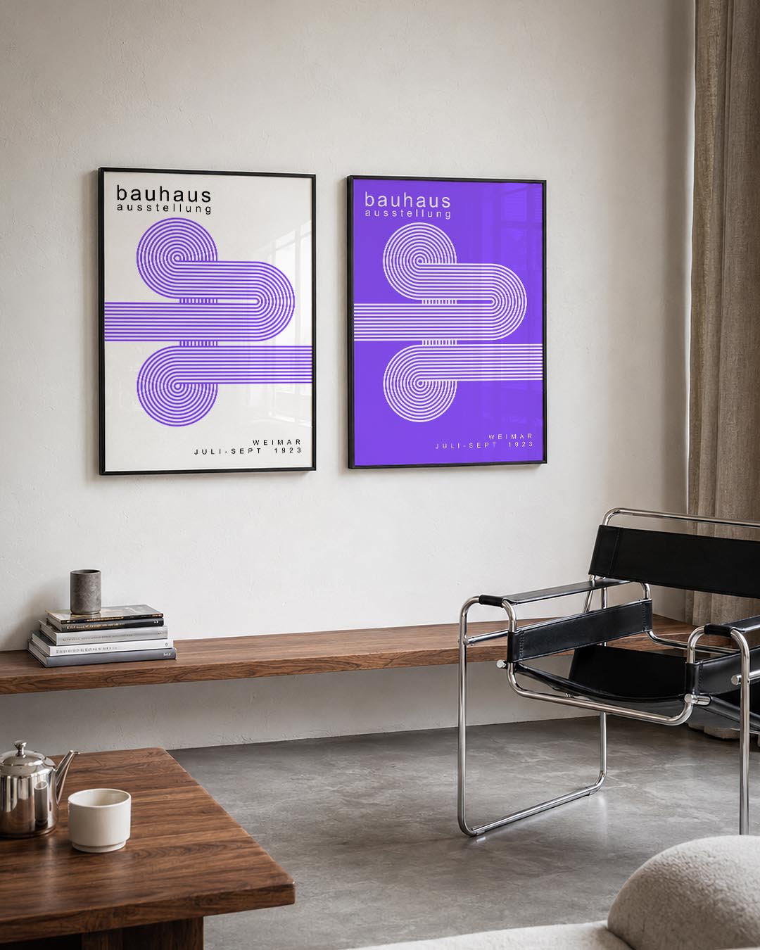 Lijnenspel en cirkelritme Posterset