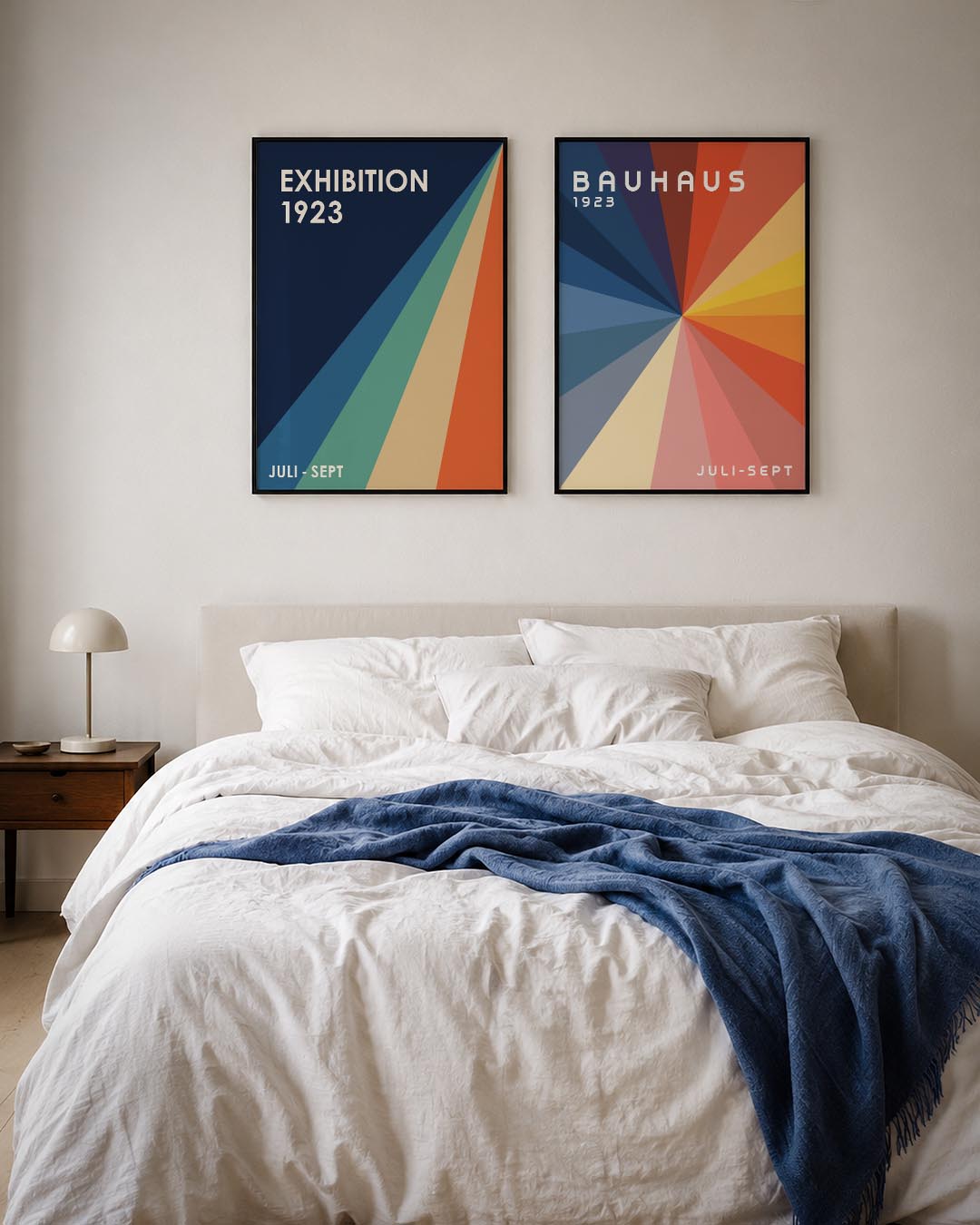 Kleurrijke stralen Posterset