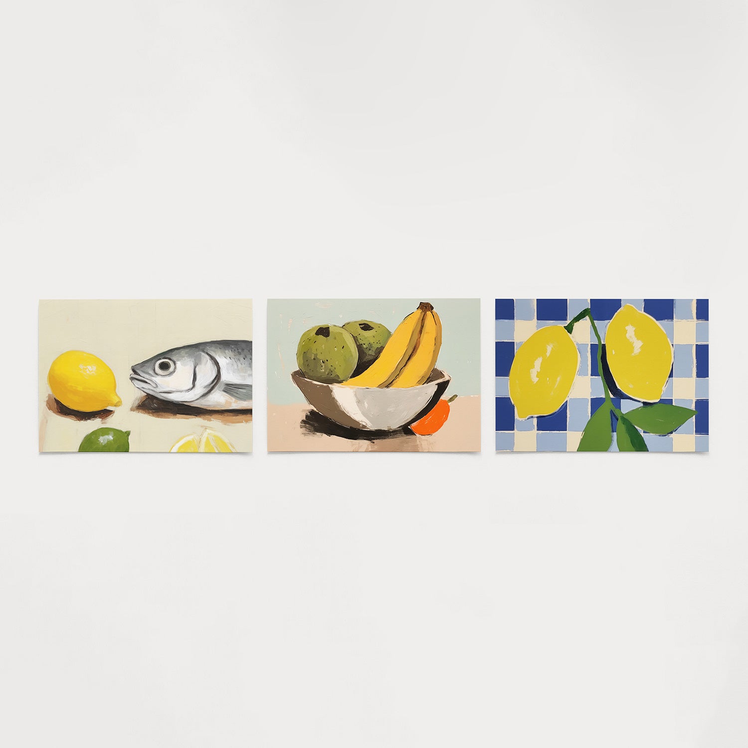 Citroen en vis Posterset