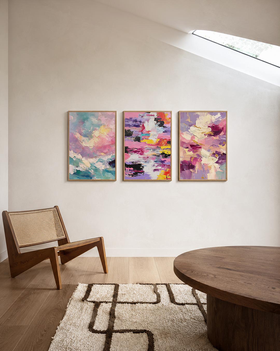 Kleurrijke vormen Posterset