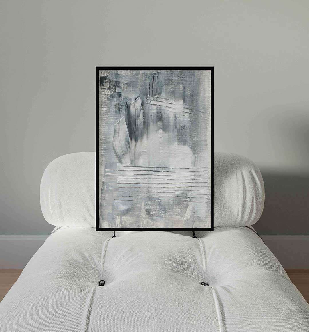 Abstracte penseelstreken Poster