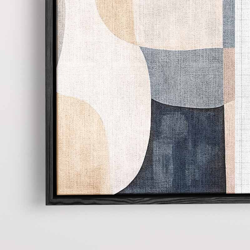 Abstracte Harmonie in Aardetinten Kunstwerk-canvas-dibond-plexiglas-wanddecoratie-WallArtistic