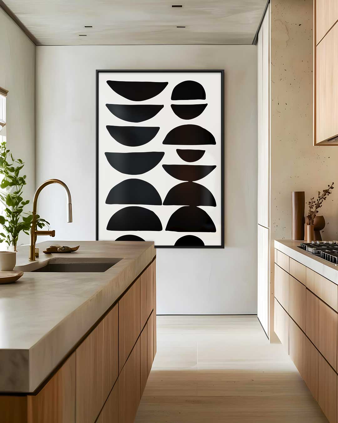 Abstract Meetkundig Patroon Kunstwerk-canvas-dibond-plexiglas-wanddecoratie-WallArtistic