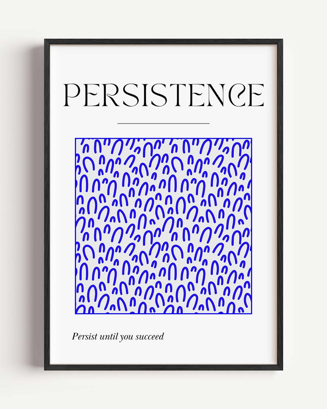 Inspirerende Volhardingsposter
