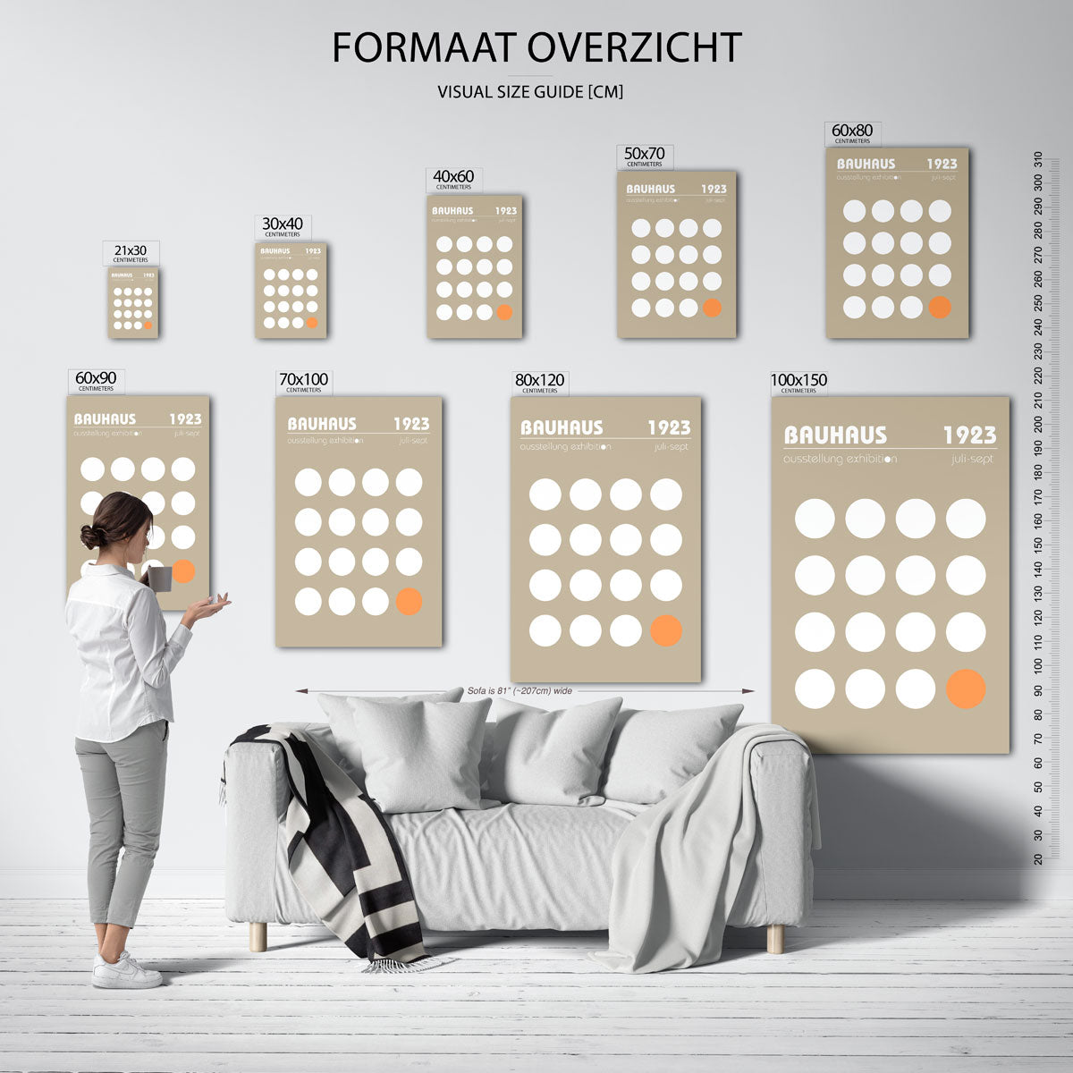 Cirkelpatroon en kleur Poster