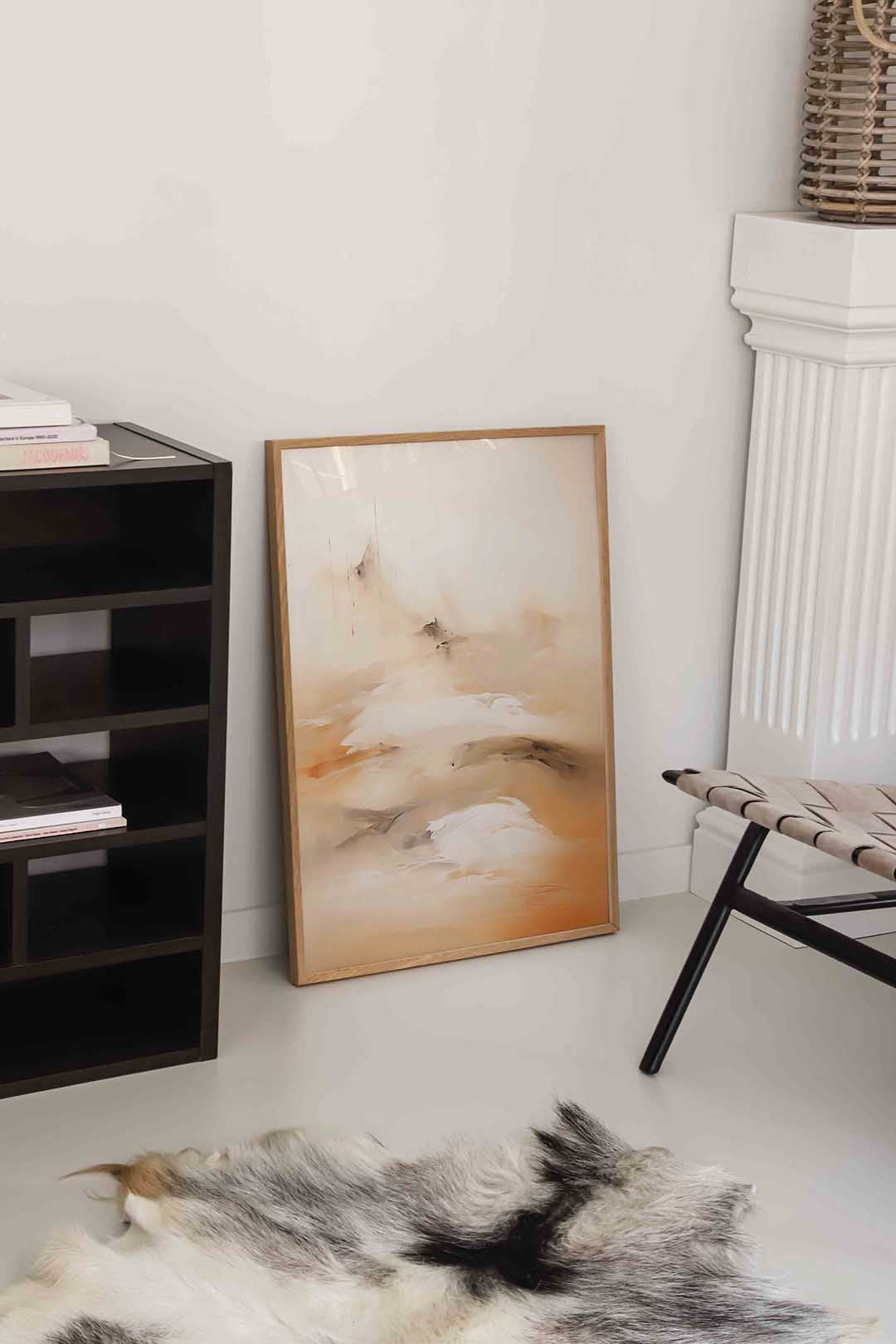 Beige landschap Poster