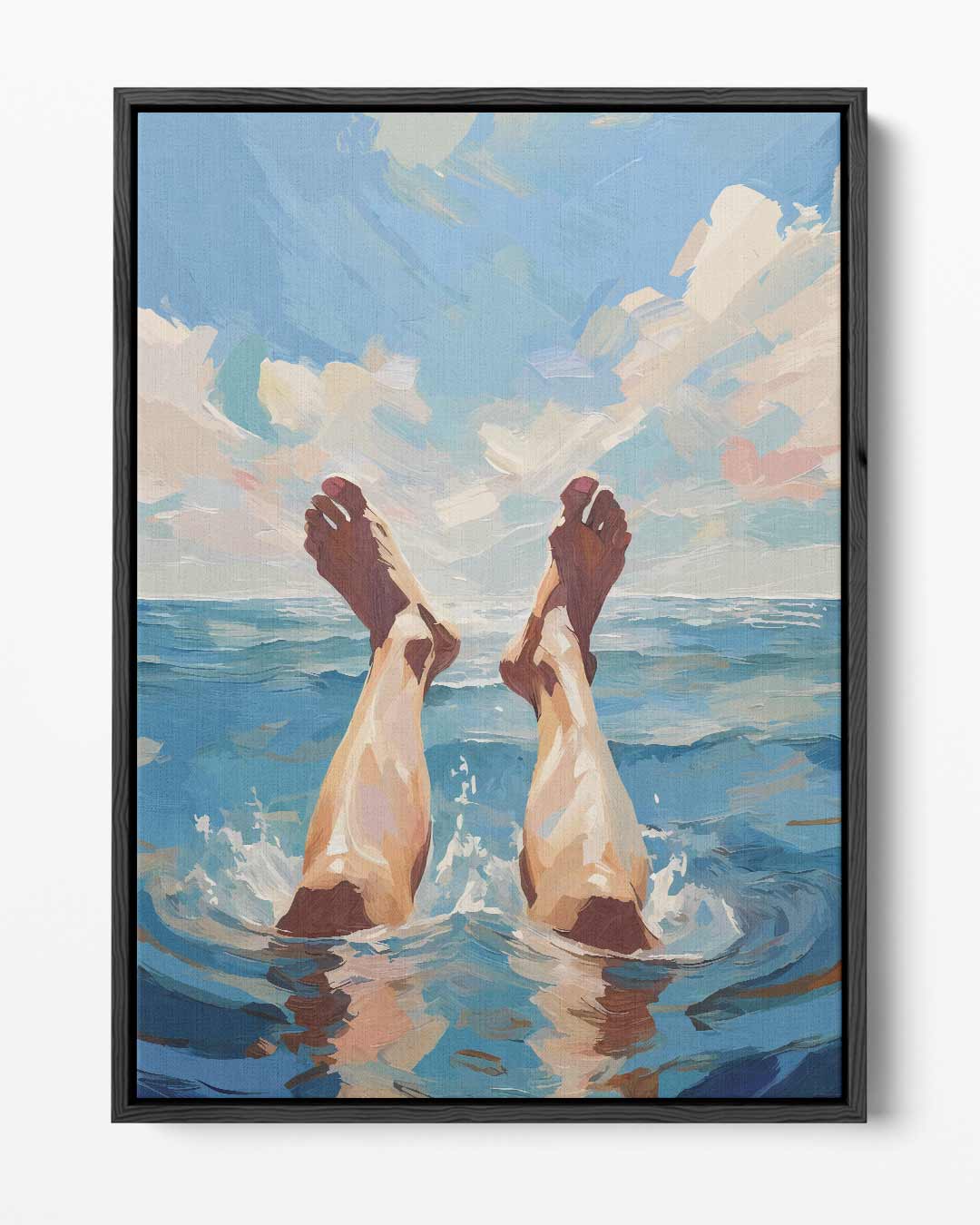 Eropuit in de Zee Kunstwerk-canvas-dibond-plexiglas-wanddecoratie-WallArtistic