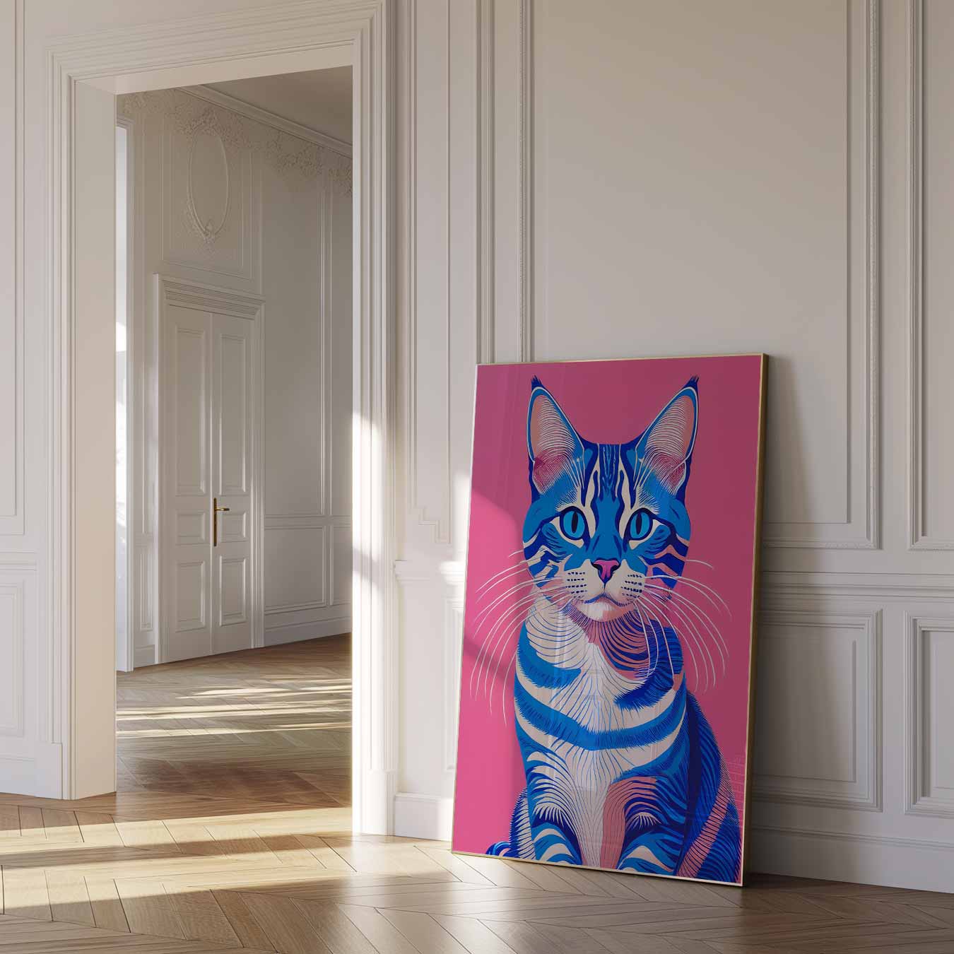 Hippe Kattenkunst Poster