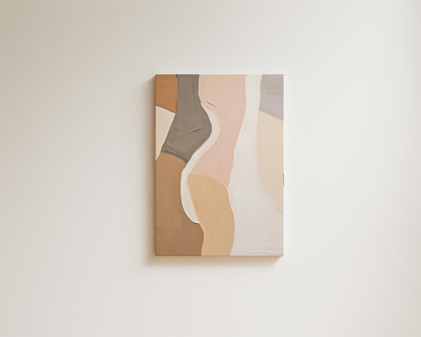 Abstracte Vormen in Zachte Tinten Kunstwerk-canvas-dibond-plexiglas-wanddecoratie-WallArtistic