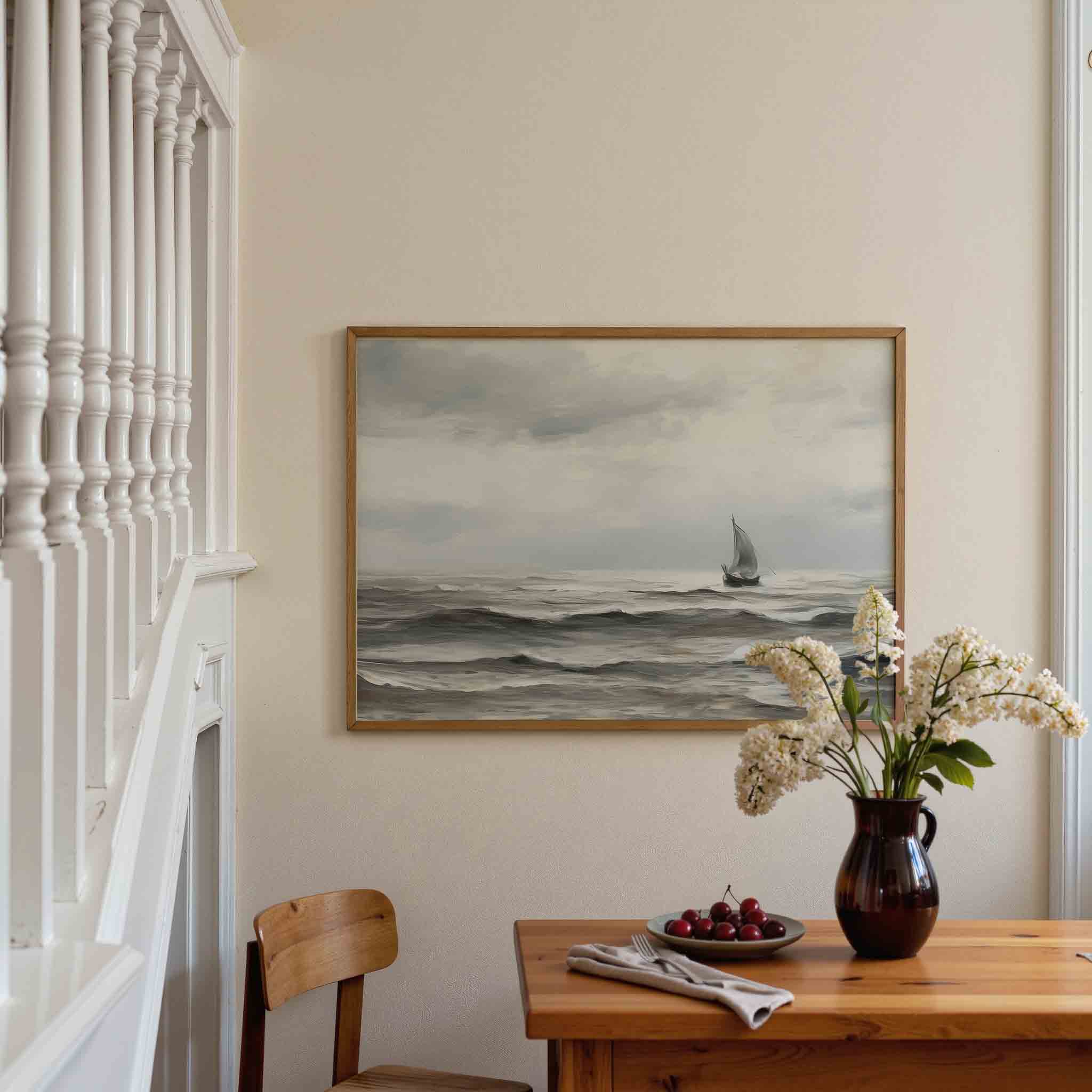 Zeilboot op zee Poster