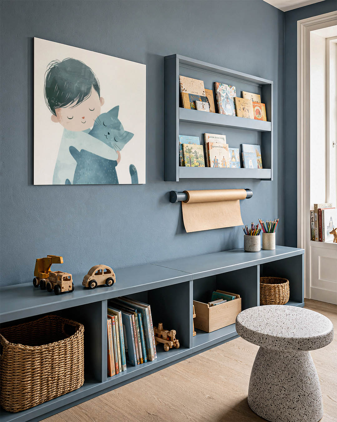 Kind met kat Kunstwerk