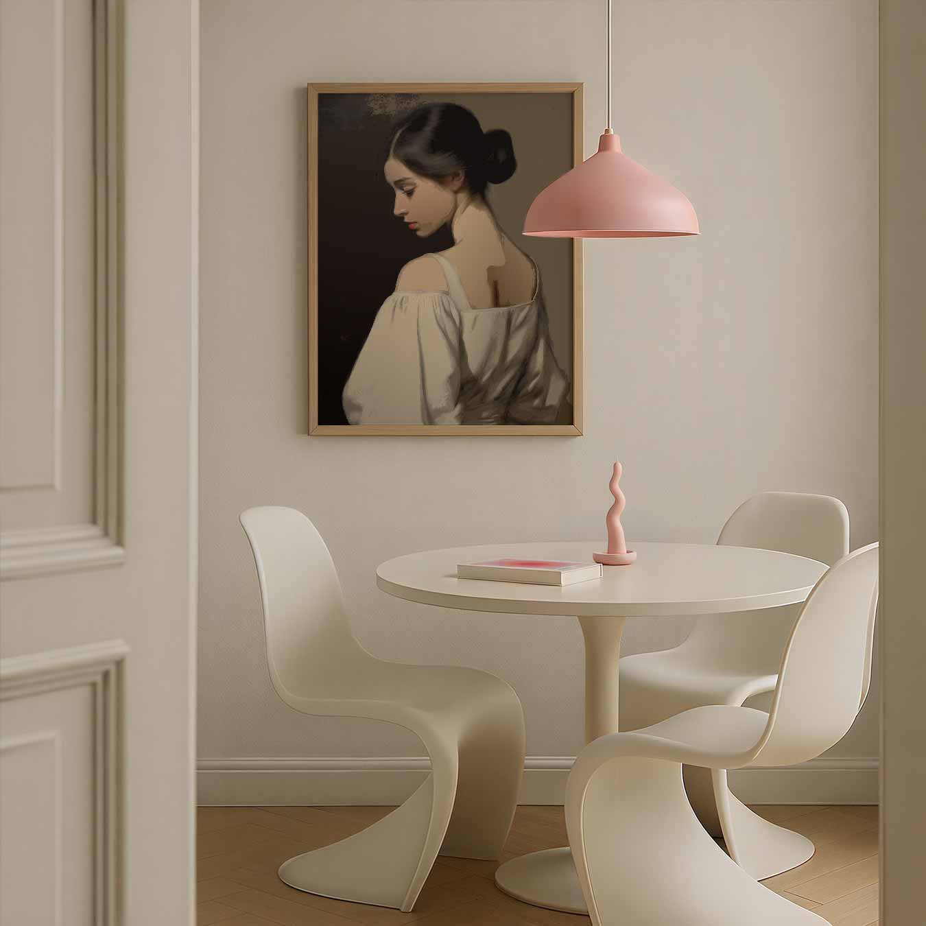 Elegante Vrouwelijke Silhouet Poster
