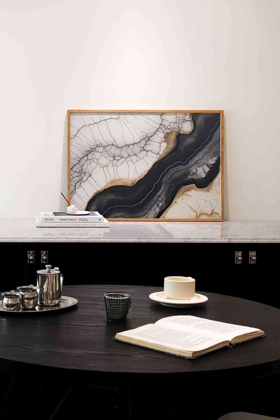 Abstracte lijnen en patronen Poster