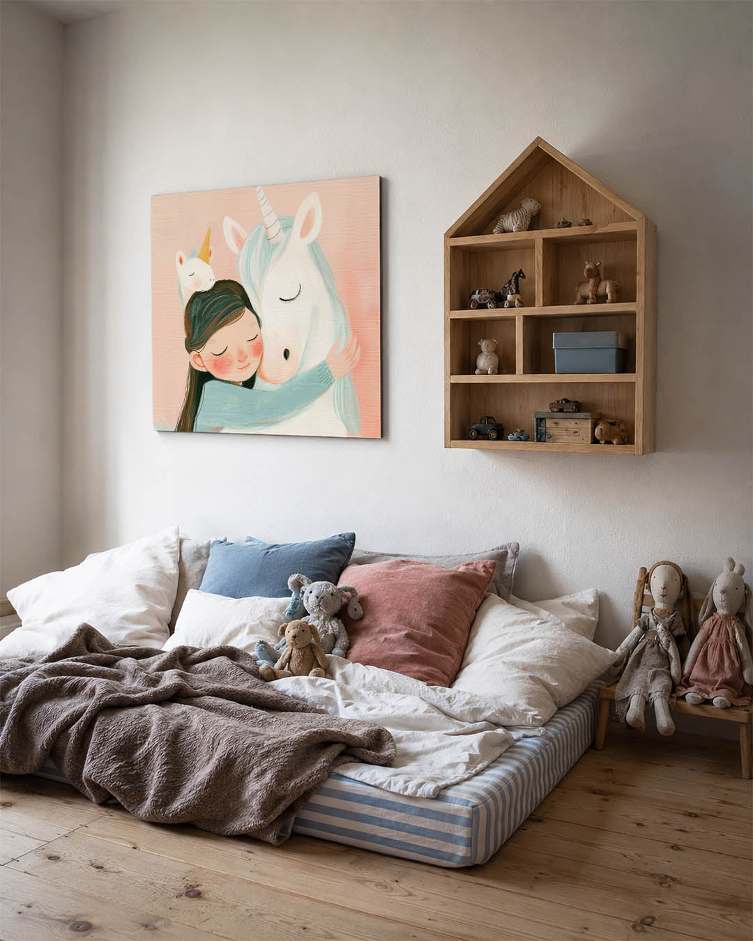 Dromerige omhelzing Kunstwerk