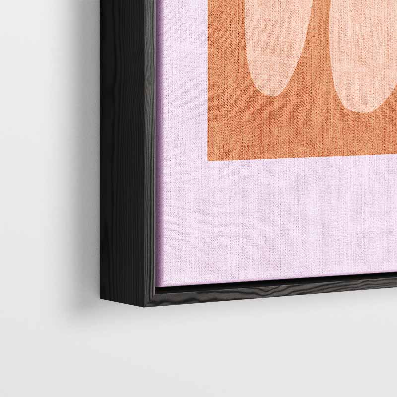 Zachte Abstractie in Perzikkleur Kunstwerk-canvas-dibond-plexiglas-wanddecoratie-WallArtistic