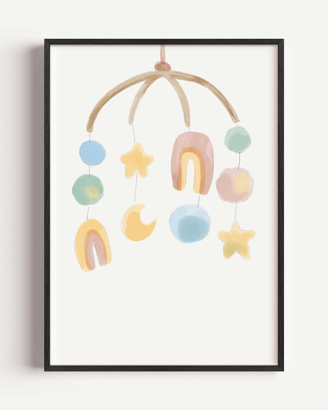 Dromerige Kleuren Mobiel Poster