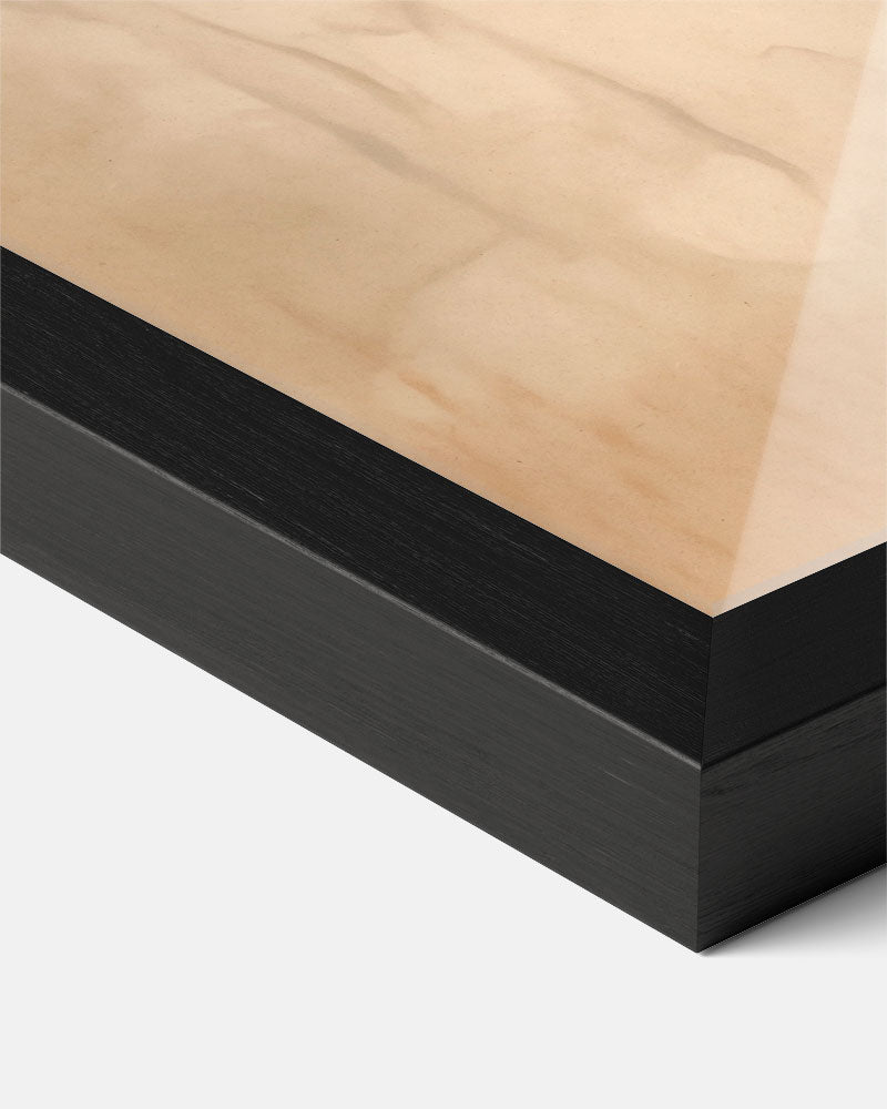 Elegante Beige Krullen Poster-WallArtistic