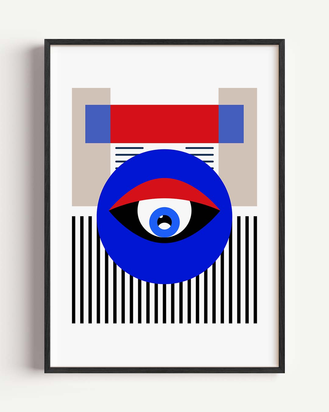 Modern Geometrisch Oog Poster