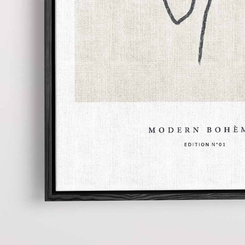 Moderne Boho Bladeren Kunstwerk-canvas-dibond-plexiglas-wanddecoratie-WallArtistic