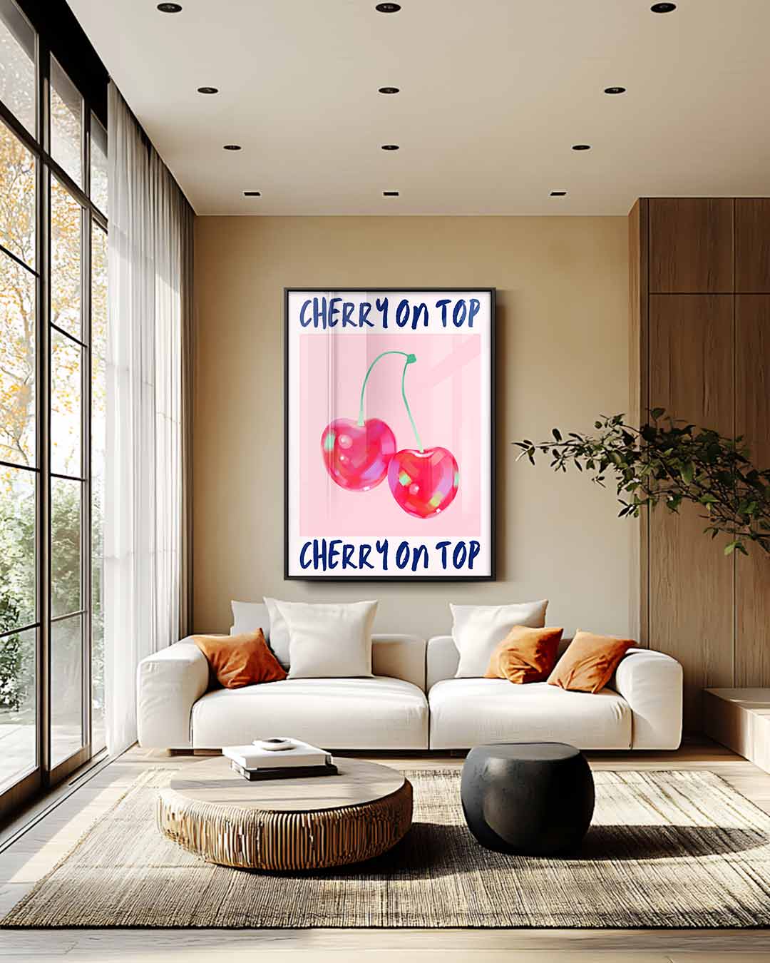Cherry On Top Kunstwerk-canvas-dibond-plexiglas-wanddecoratie-WallArtistic