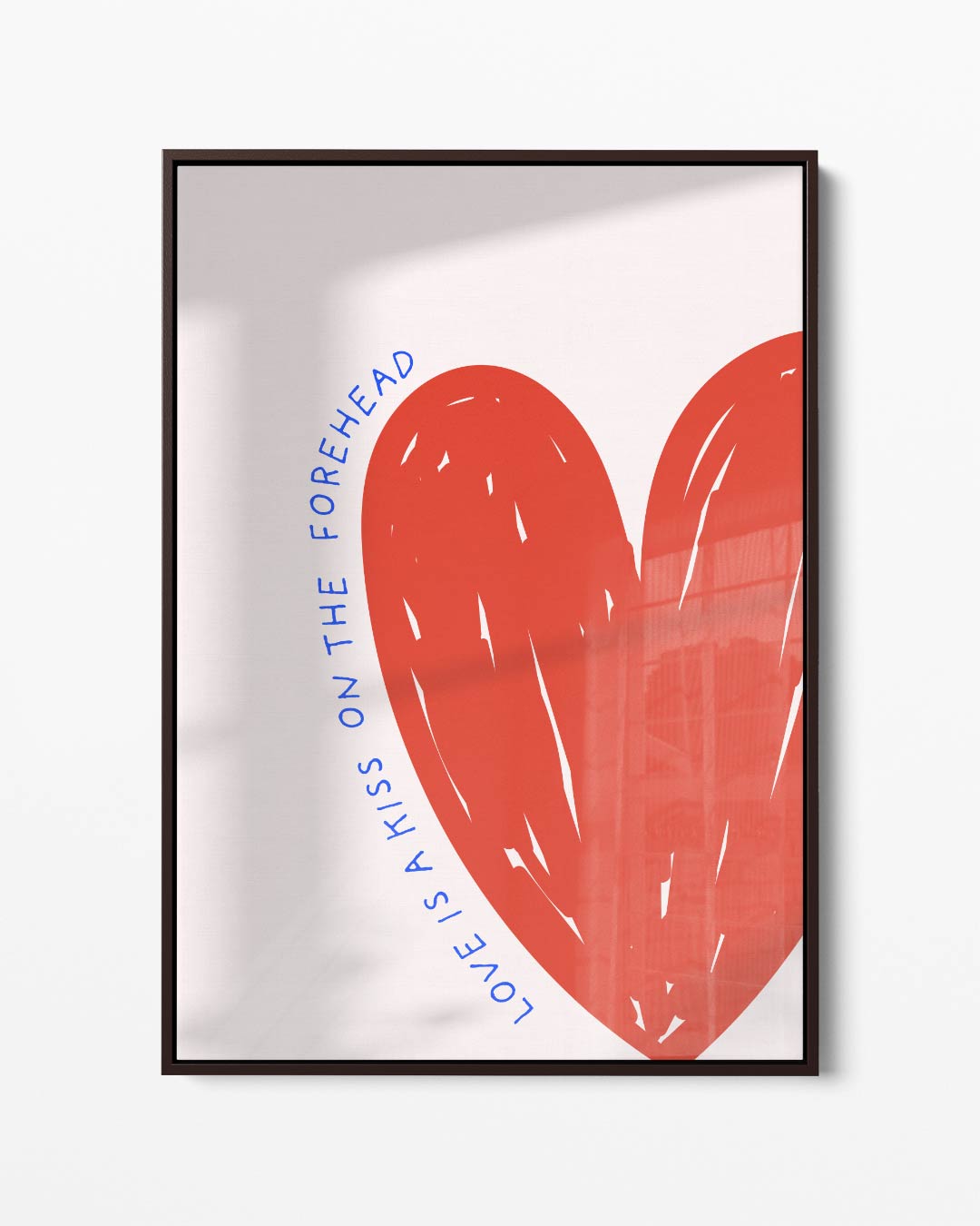 Hartelijke Kuskunst Kunstwerk-canvas-dibond-plexiglas-wanddecoratie-WallArtistic