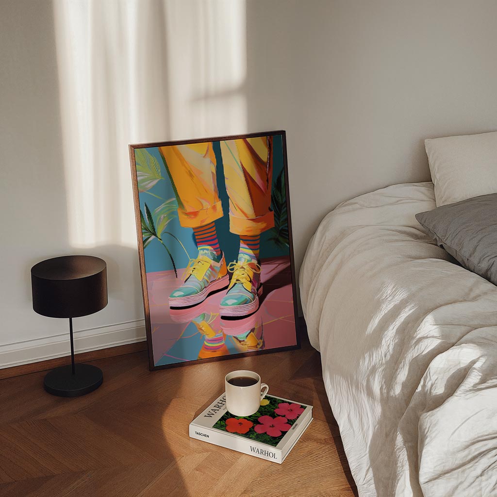 Vrolijke Sneaker Vibes Poster