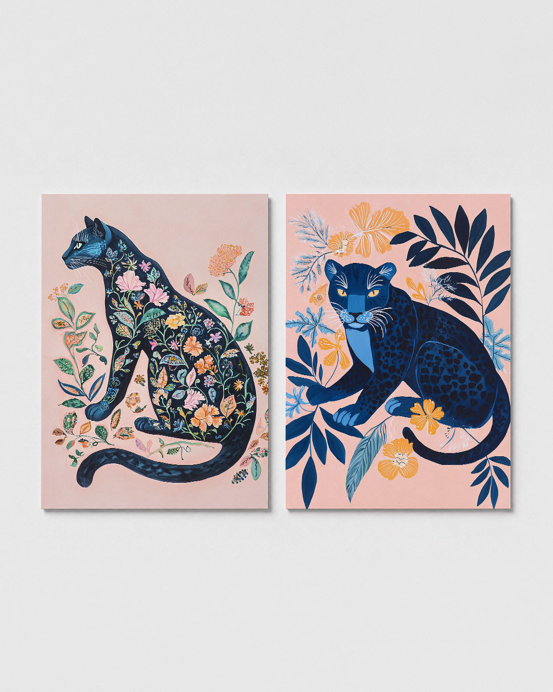 Bloemenkat fantasie Posterset