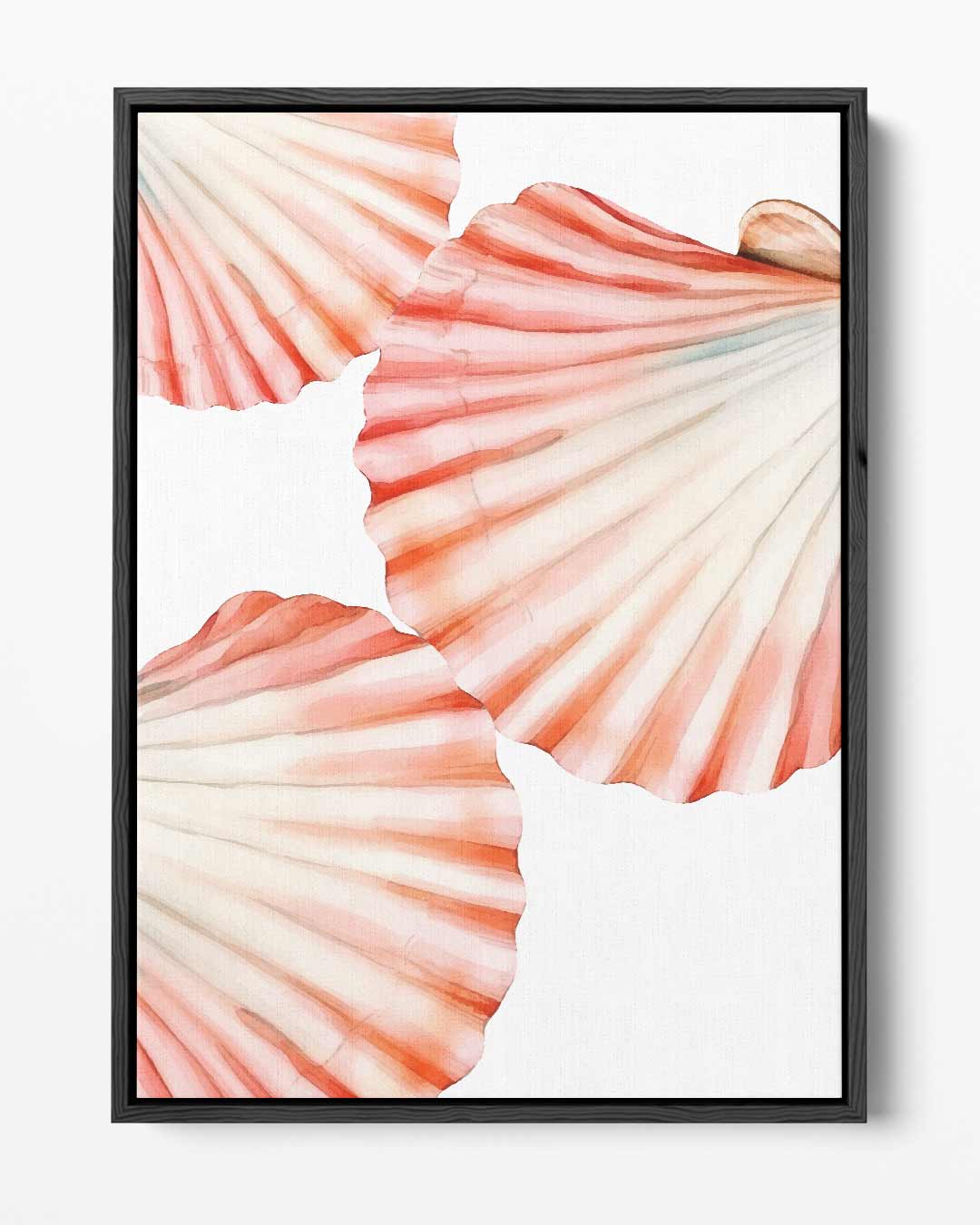 Schilderij van Schelpen Kunstwerk-canvas-dibond-plexiglas-wanddecoratie-WallArtistic