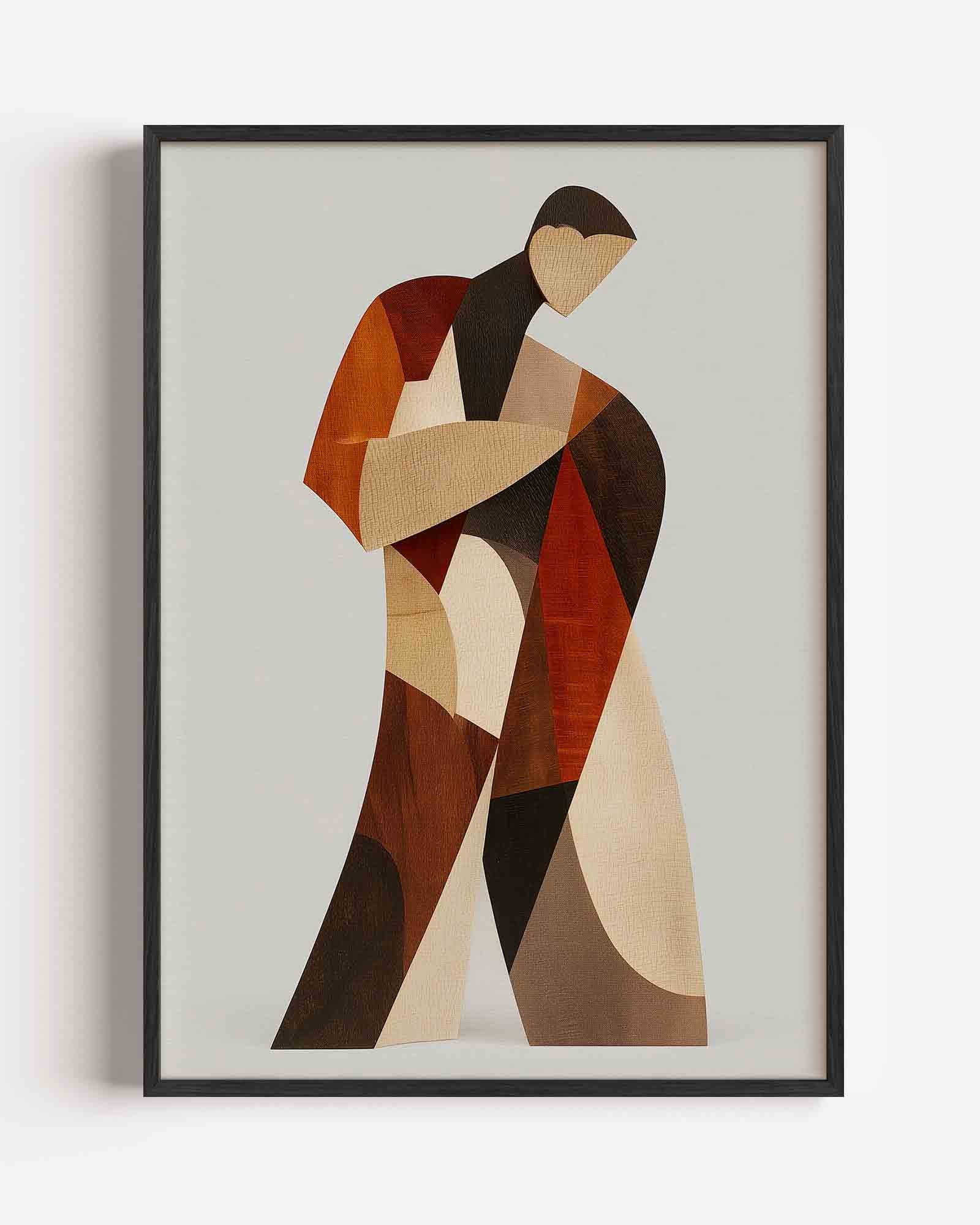 Abstracte figuur Poster