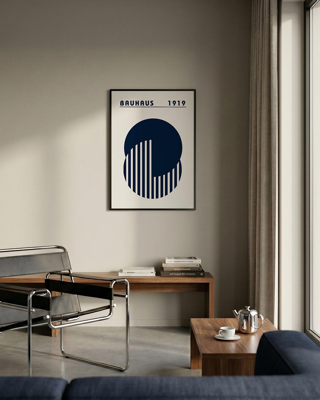 Cirkel en lijnen Poster