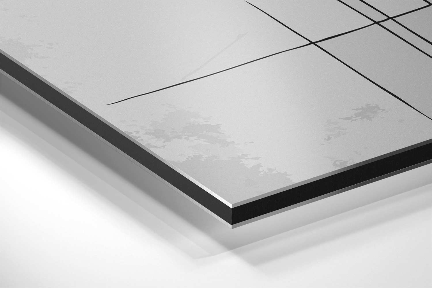 Abstracte Lijntango Kunstwerk-canvas-dibond-plexiglas-wanddecoratie-WallArtistic