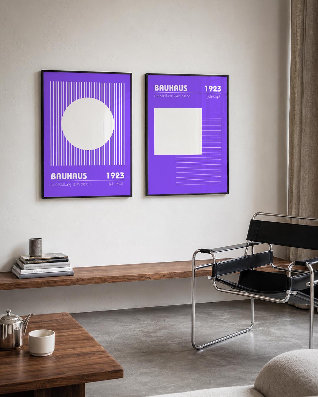 Lijnen en cirkel Posterset