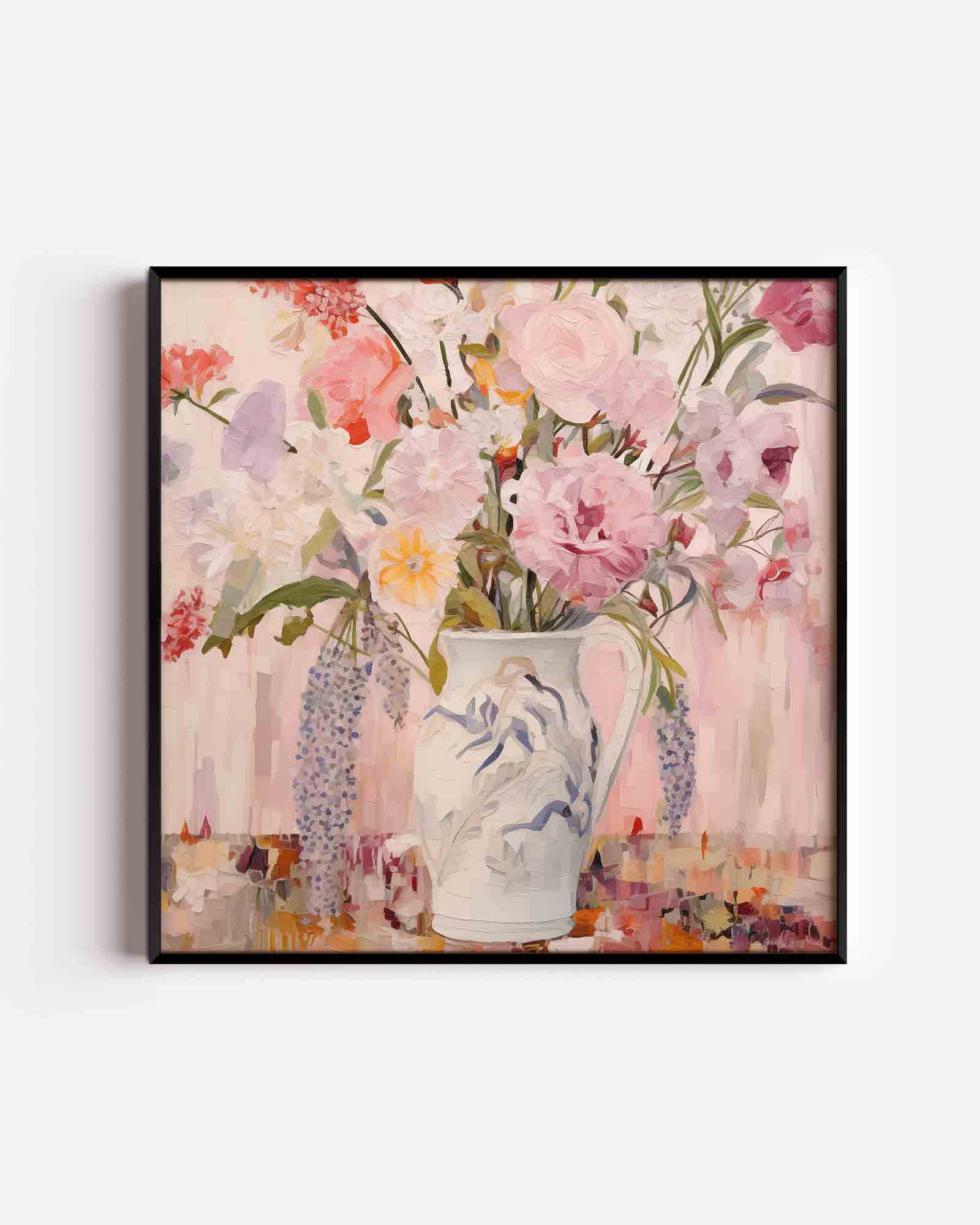 Bloemen in vaas Poster
