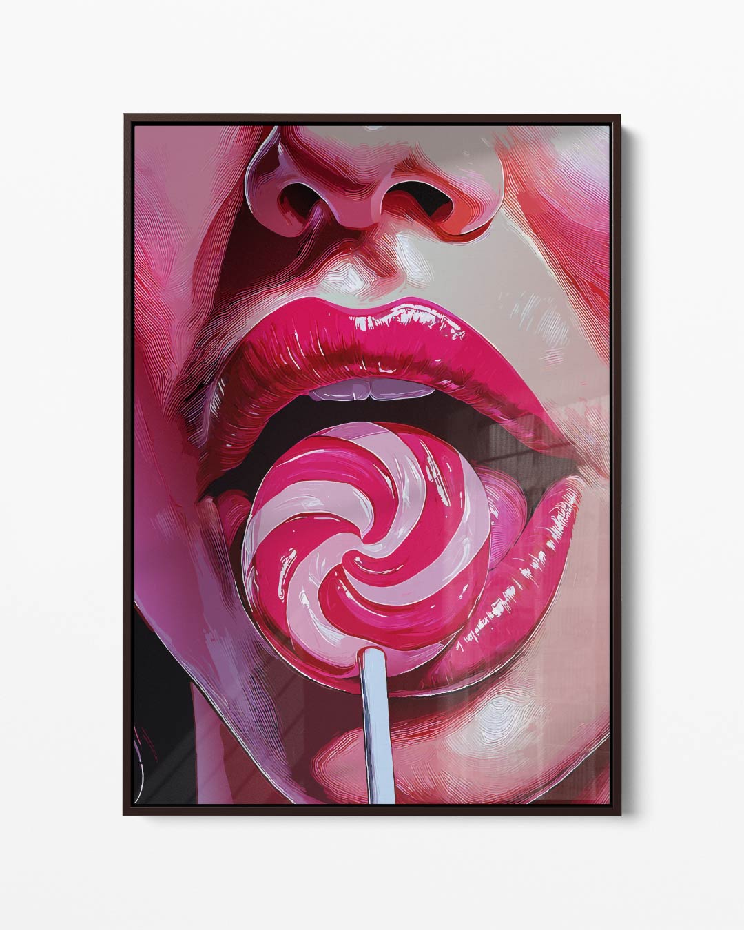 Verleidelijke Lolipop Kunstwerk-canvas-dibond-plexiglas-wanddecoratie-WallArtistic