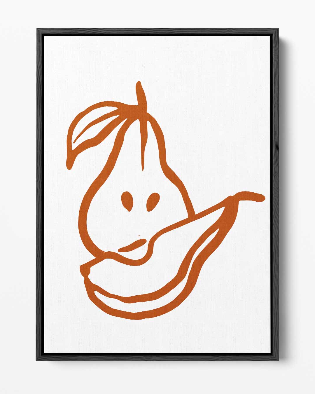 Abstracte Peer en Banaan Kunstwerk-canvas-dibond-plexiglas-wanddecoratie-WallArtistic