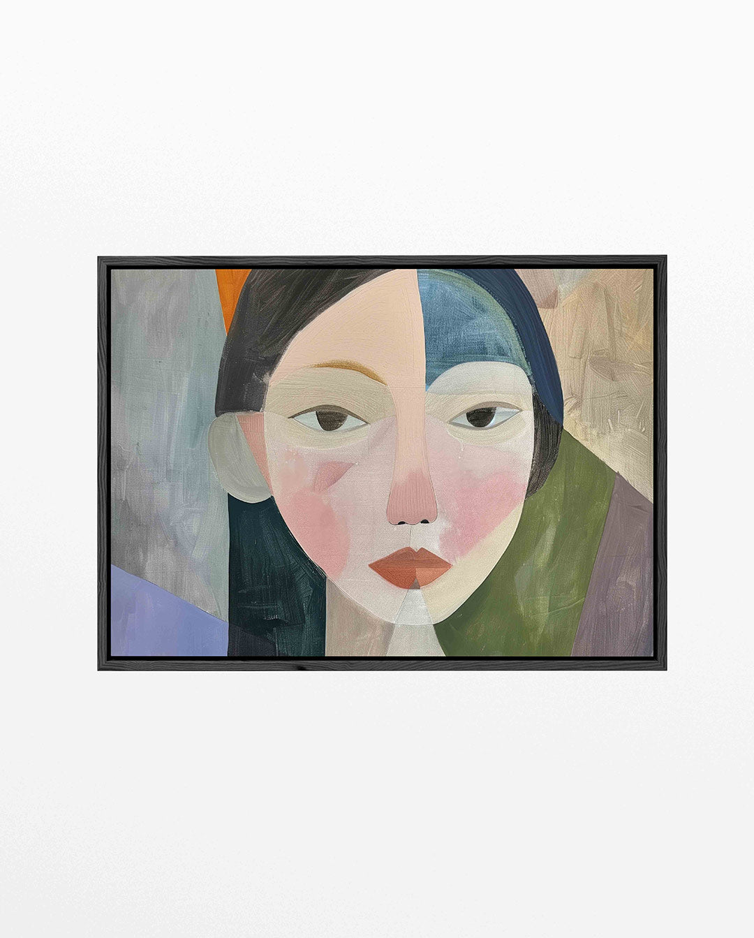 Geometrisch portret Kunstwerk