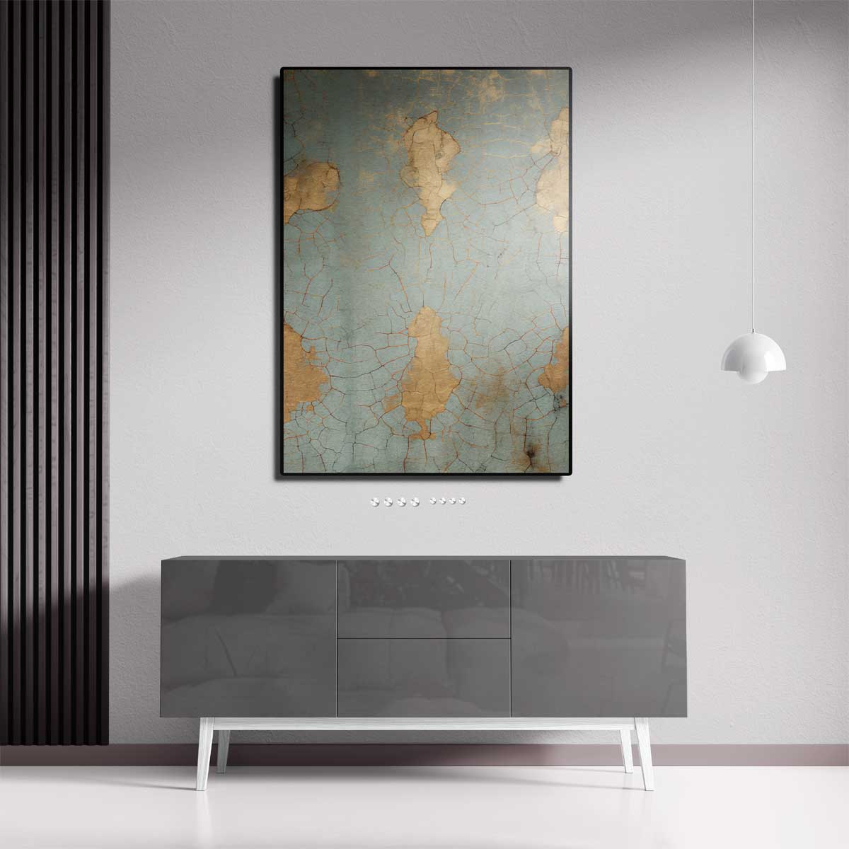 Blauwe Goudbreuk Kunstwerk-canvas-dibond-plexiglas-wanddecoratie-WallArtistic
