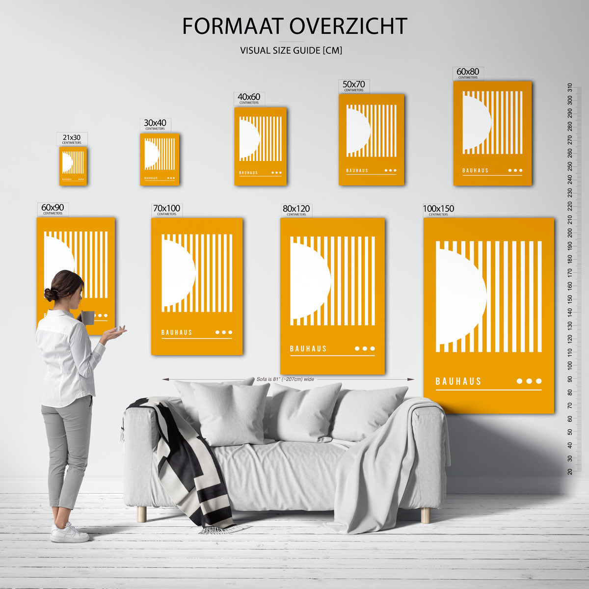 Lijnen en vlakken Poster