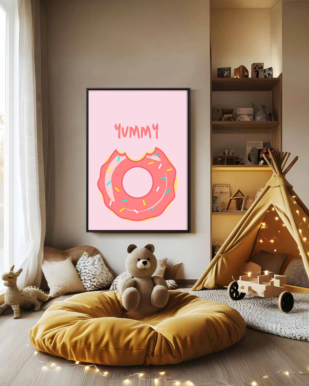 Donut Droom Kunstwerk-canvas-dibond-plexiglas-wanddecoratie-WallArtistic