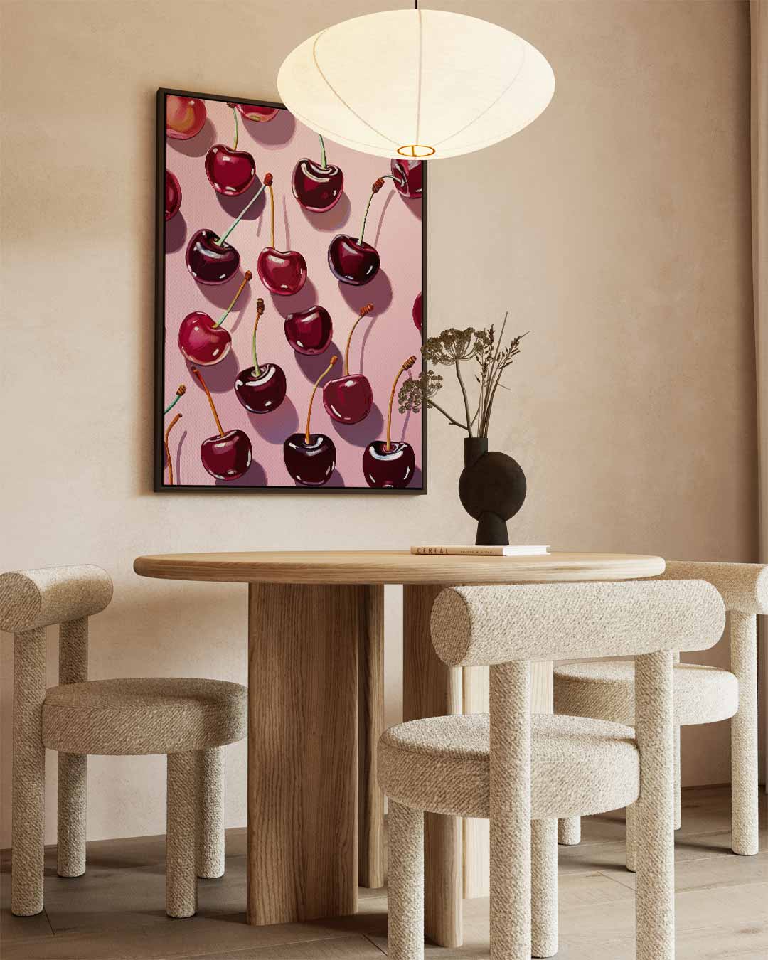 Zoete Kersenpop Kunstwerk-canvas-dibond-plexiglas-wanddecoratie-WallArtistic