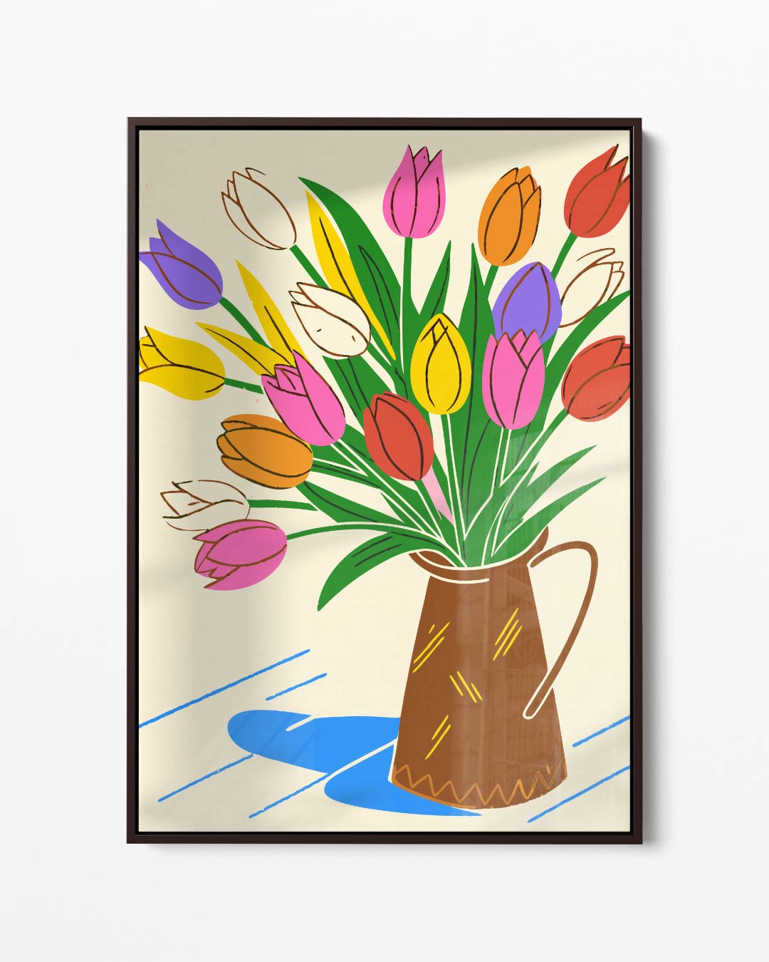 Bloemenpracht in de Eenvoud Kunstwerk-canvas-dibond-plexiglas-wanddecoratie-WallArtistic