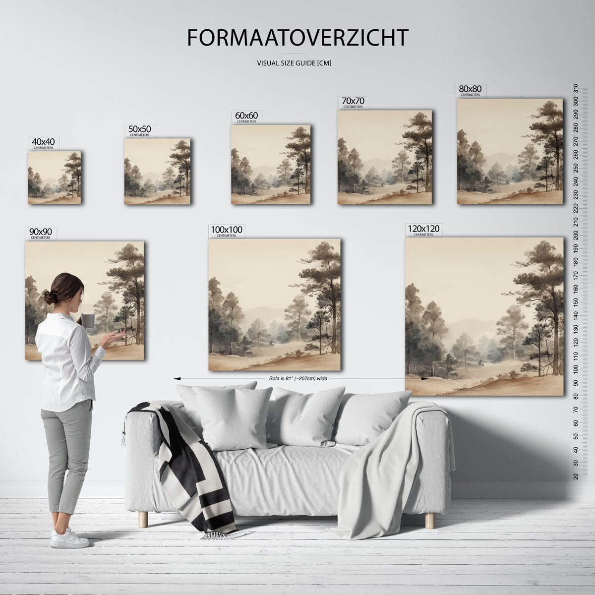 Boslandschap Poster