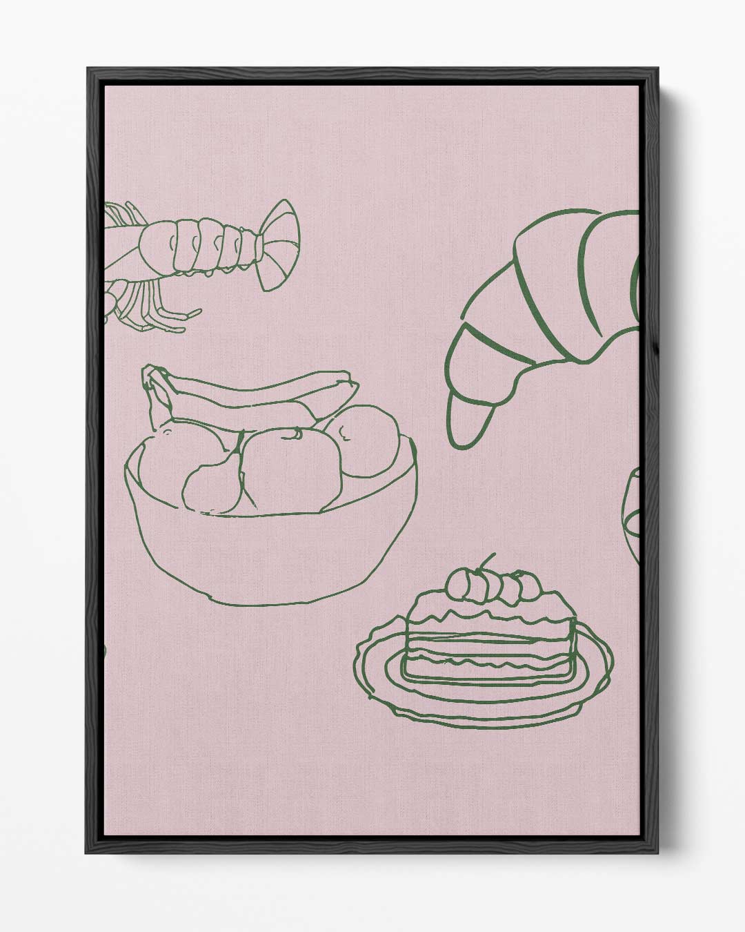 Smakelijke Momenten Illustratie Kunstwerk-canvas-dibond-plexiglas-wanddecoratie-WallArtistic