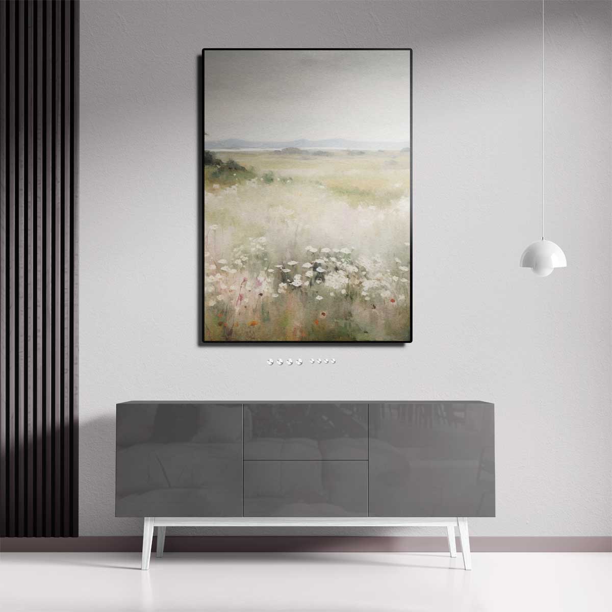 Zomerweide Weerspiegeling Kunstwerk-canvas-dibond-plexiglas-wanddecoratie-WallArtistic
