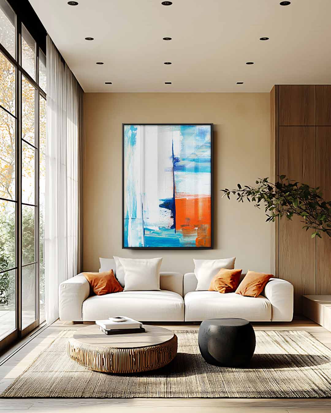 Abstracte Kleurenpracht Kunstwerk-canvas-dibond-plexiglas-wanddecoratie-WallArtistic