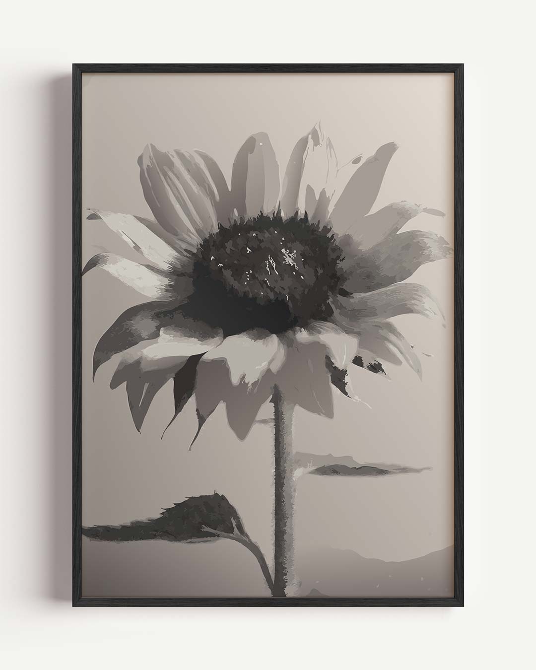 Elegante Zonnebloem Poster