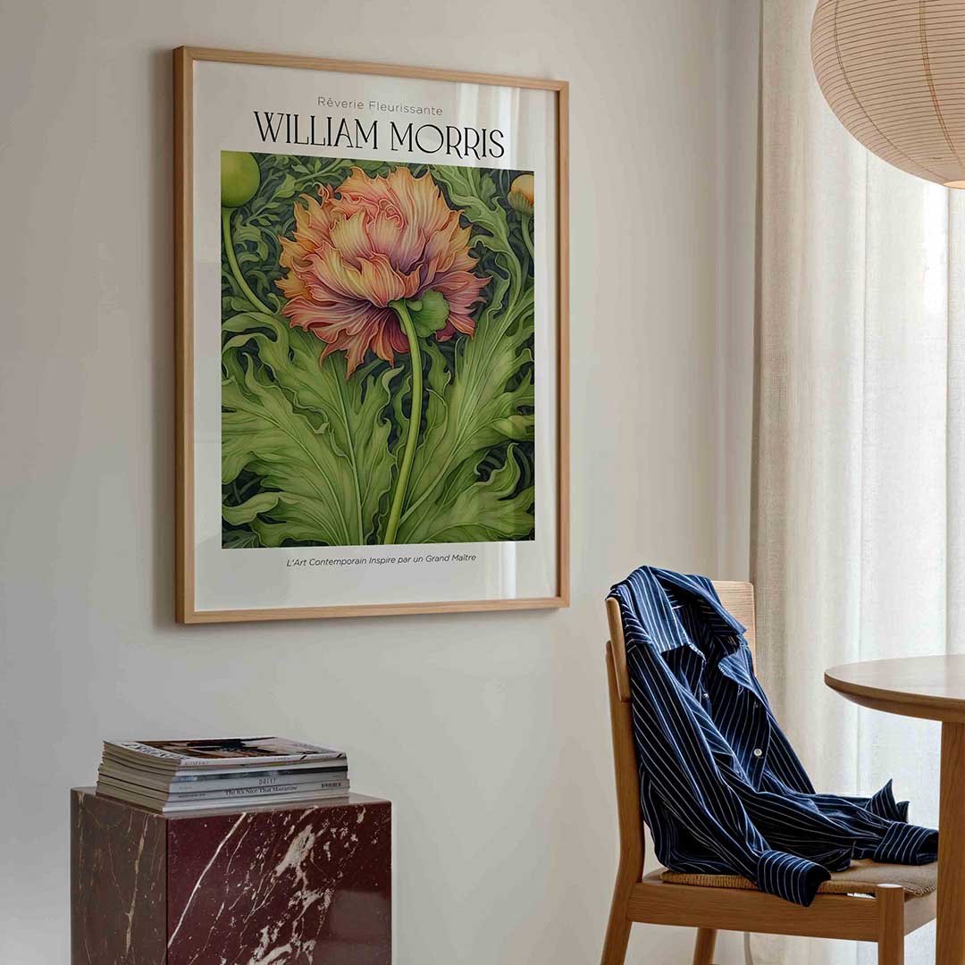 Bloem en bladeren Poster