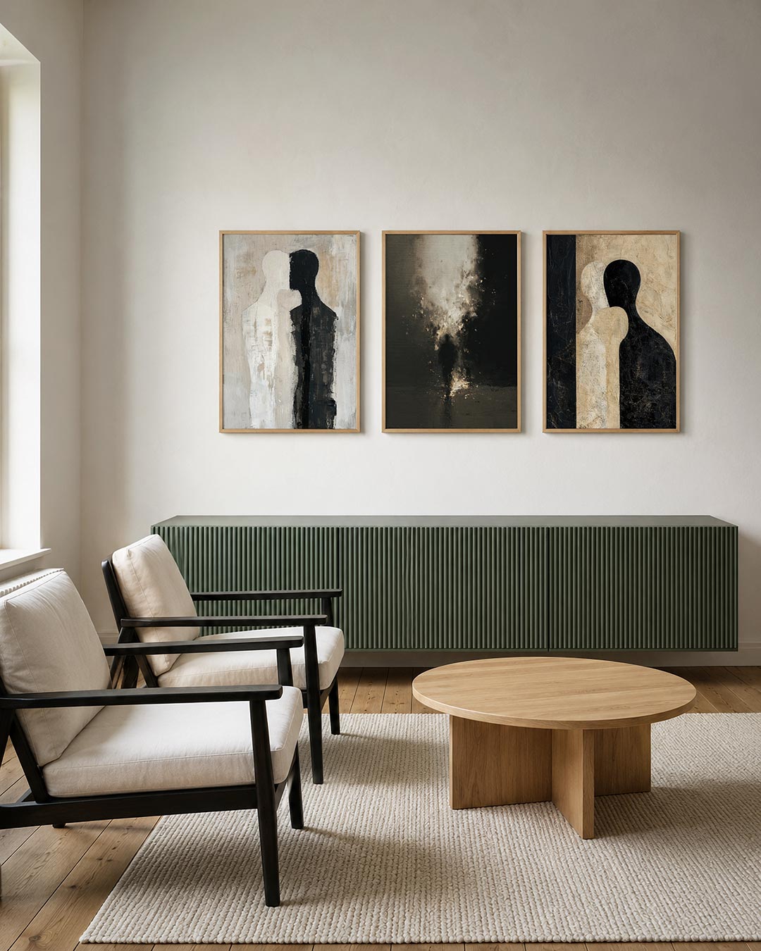 Vorm en contrast Posterset